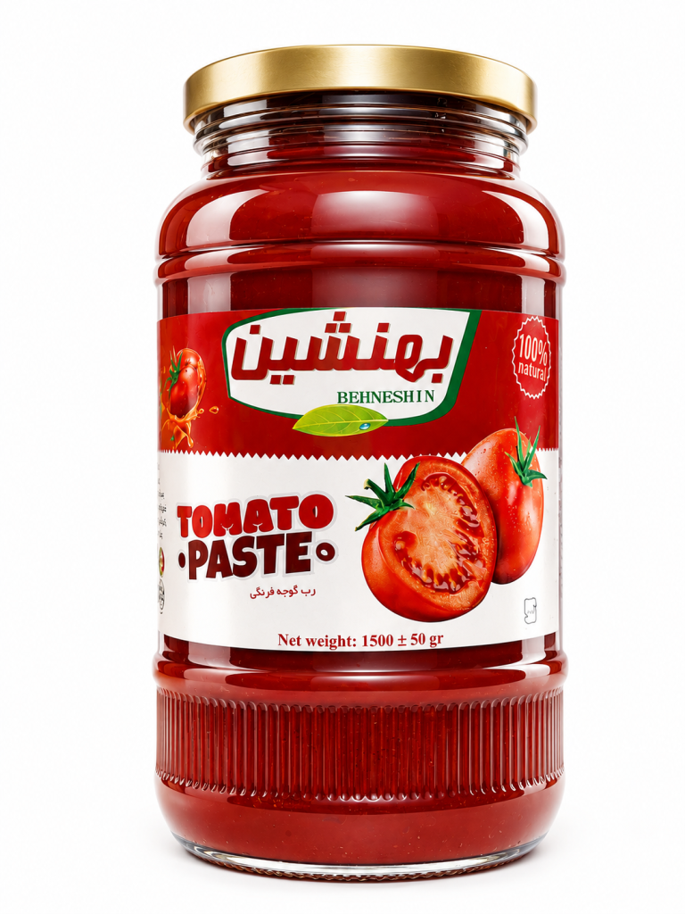 رب گوجه فرنگی بهنشین (شیشه ای 1500 گرم)